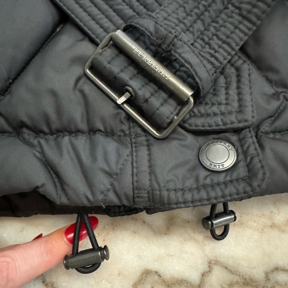 NWT Burberry Brit Black Puffer Coat with removable hood/belt - Picture 8 of 16